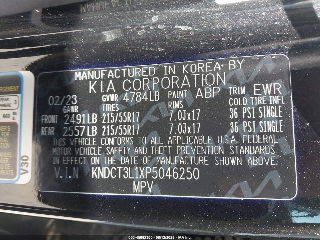 KNDCT3L1XP5046250 2023 KIA NIRO EV photo no. 9