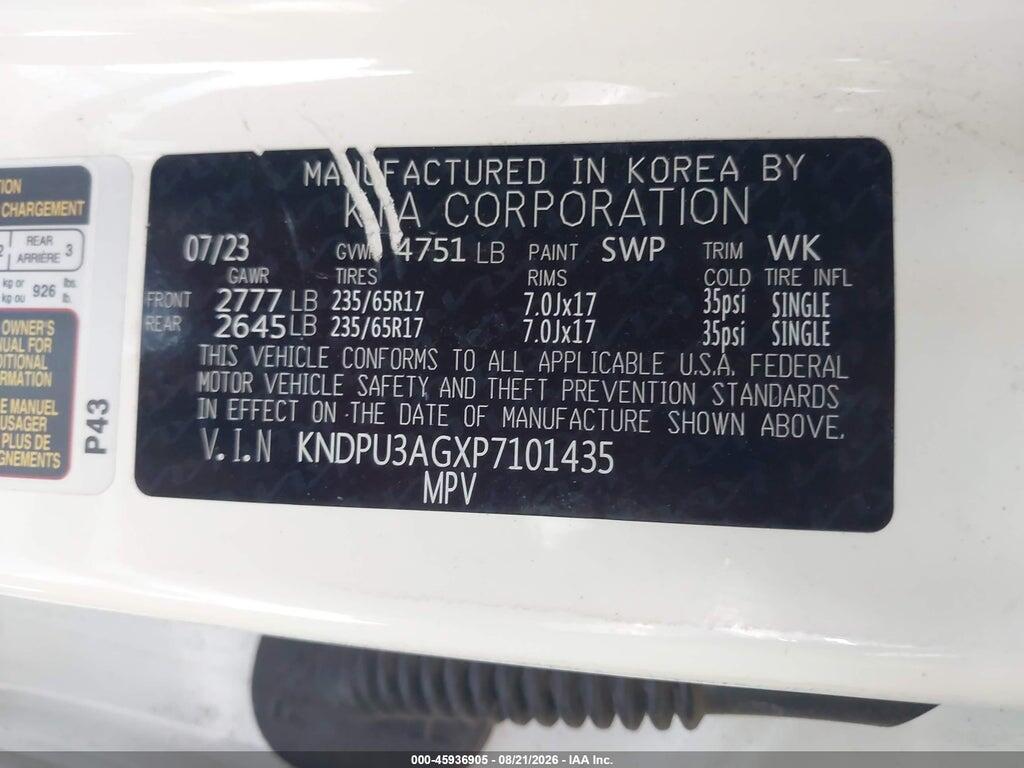 KNDPU3AGXP7101435 2023 KIA SPORTAGE HYBRID photo no. 9