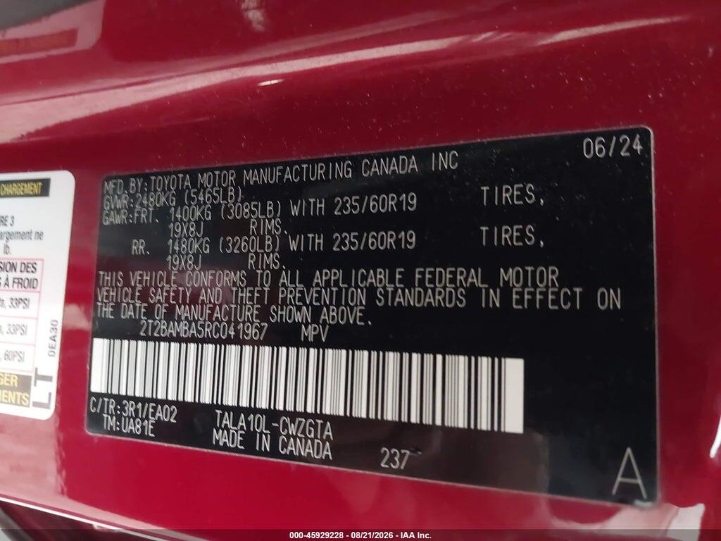 2T2BAMBA5RC041967 2024 LEXUS RX 350 photo no. 9
