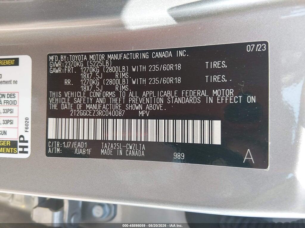 2T2GGCEZ3RC040087 2024 LEXUS NX 350 photo no. 9