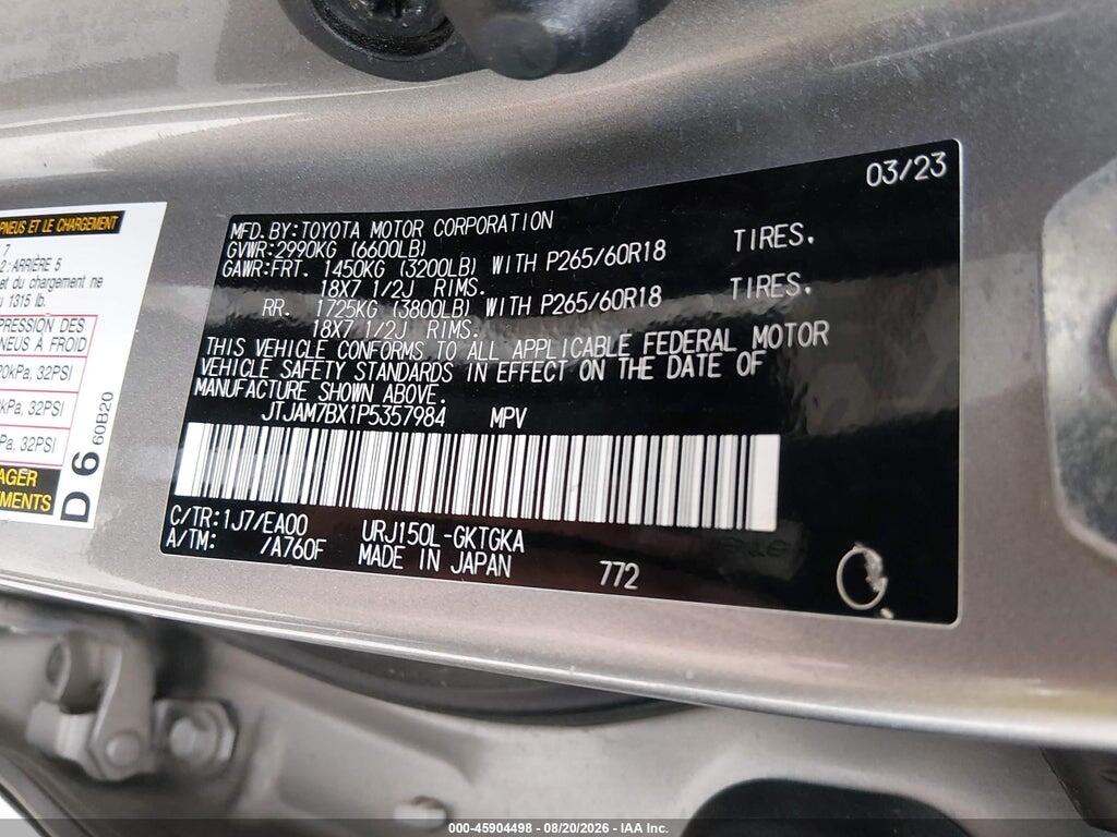 JTJAM7BX1P5357984 2023 LEXUS GX 460 photo no. 9