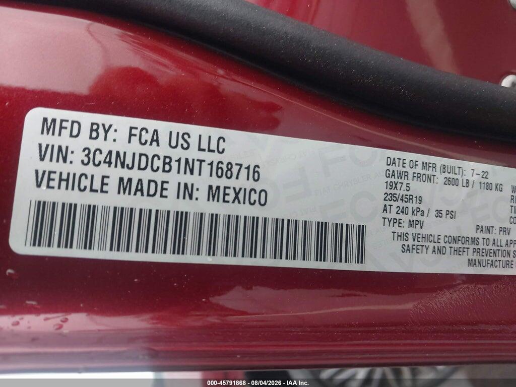 3C4NJDCB1NT168716 2022 JEEP COMPASS photo no. 9