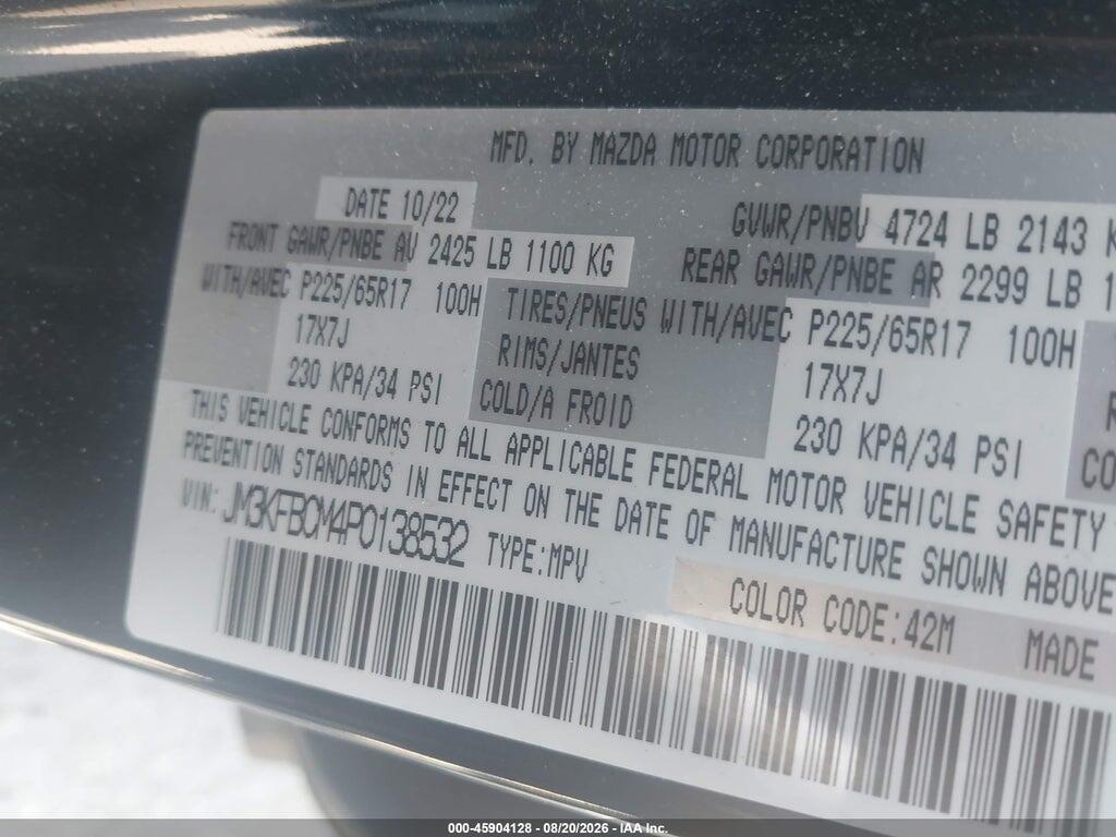 JM3KFBCM4P0138532 2023 MAZDA CX-5 photo no. 9