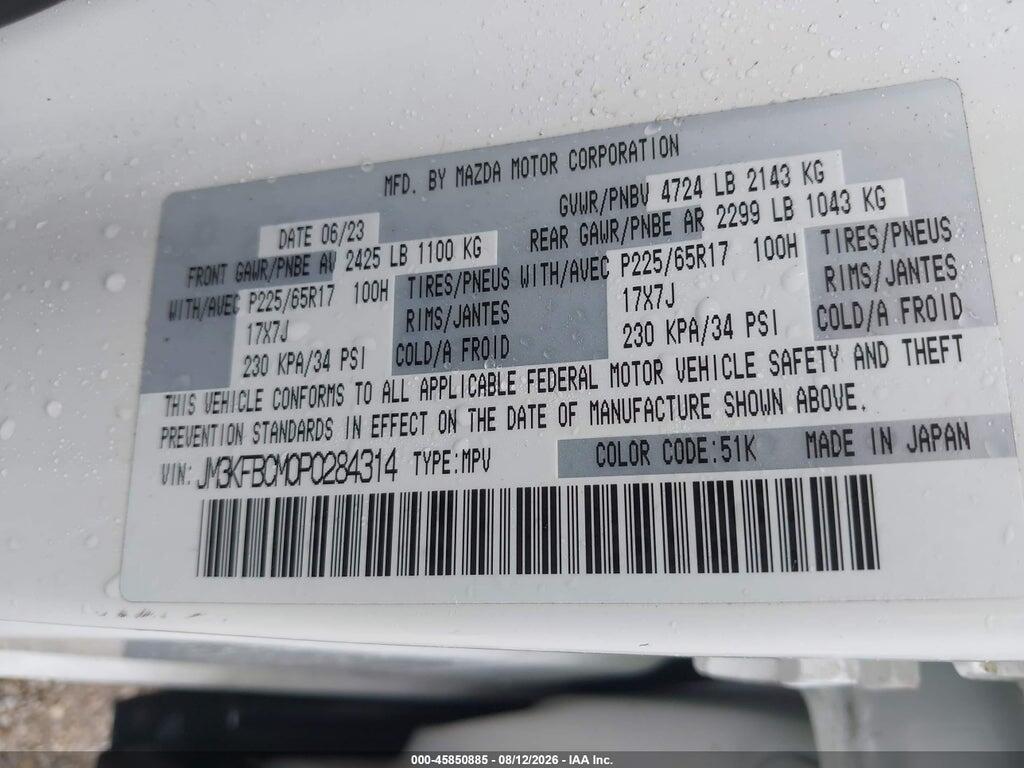 JM3KFBCM0P0284314 2023 MAZDA CX-5 photo no. 9