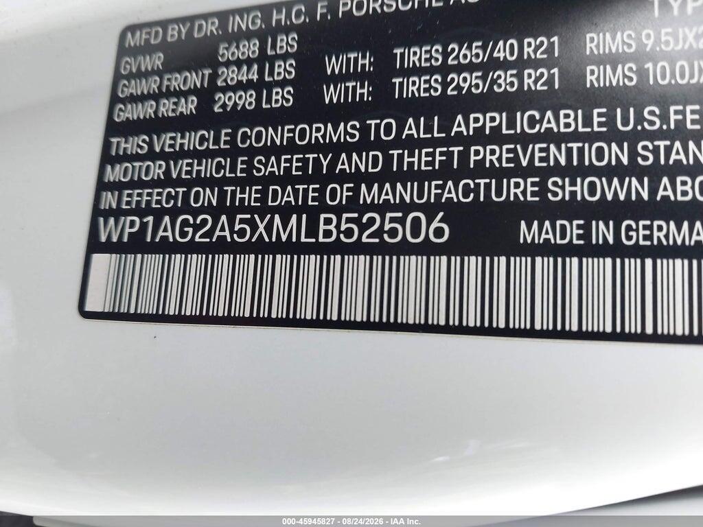 WP1AG2A5XMLB52506 2021 PORSCHE MACAN photo no. 9