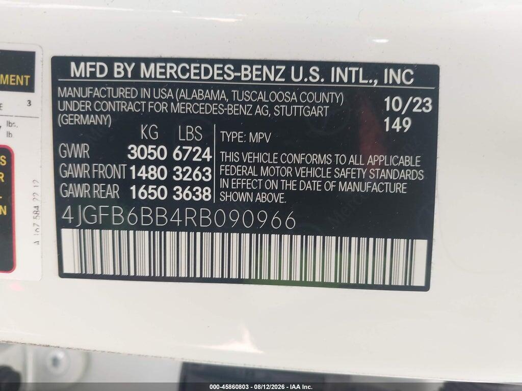 4JGFB6BB4RB090966 2024 MERCEDES-BENZ AMG GLE 53 photo no. 9