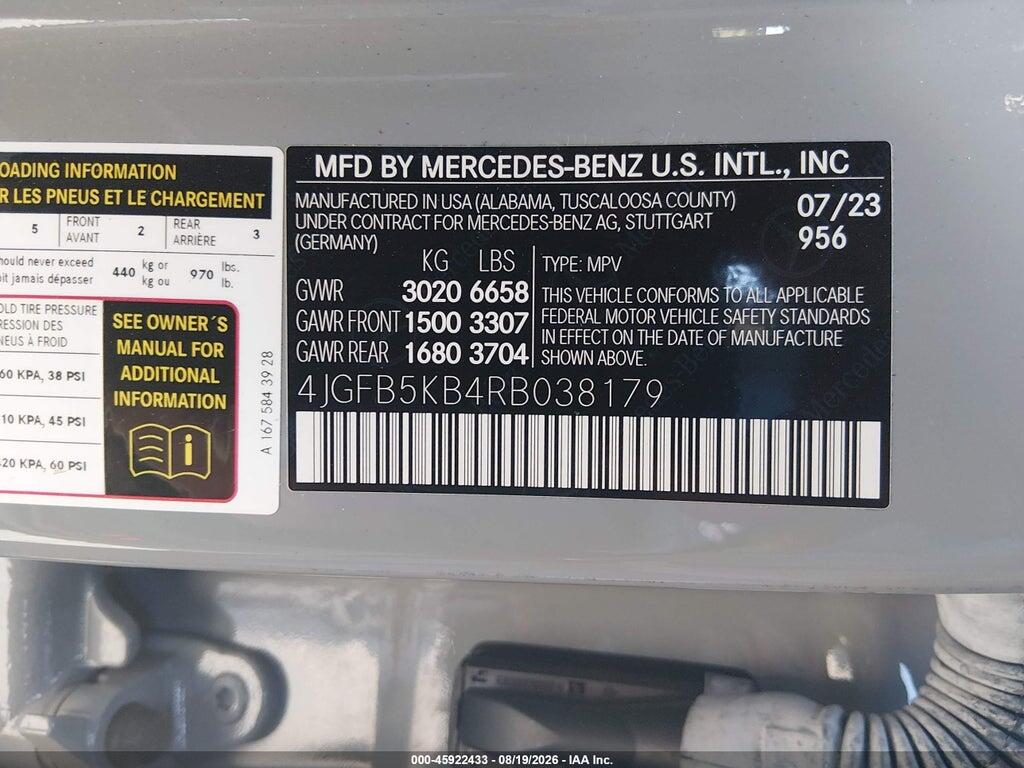 4JGFB5KB4RB038179 2024 MERCEDES-BENZ GLE 450 photo no. 9
