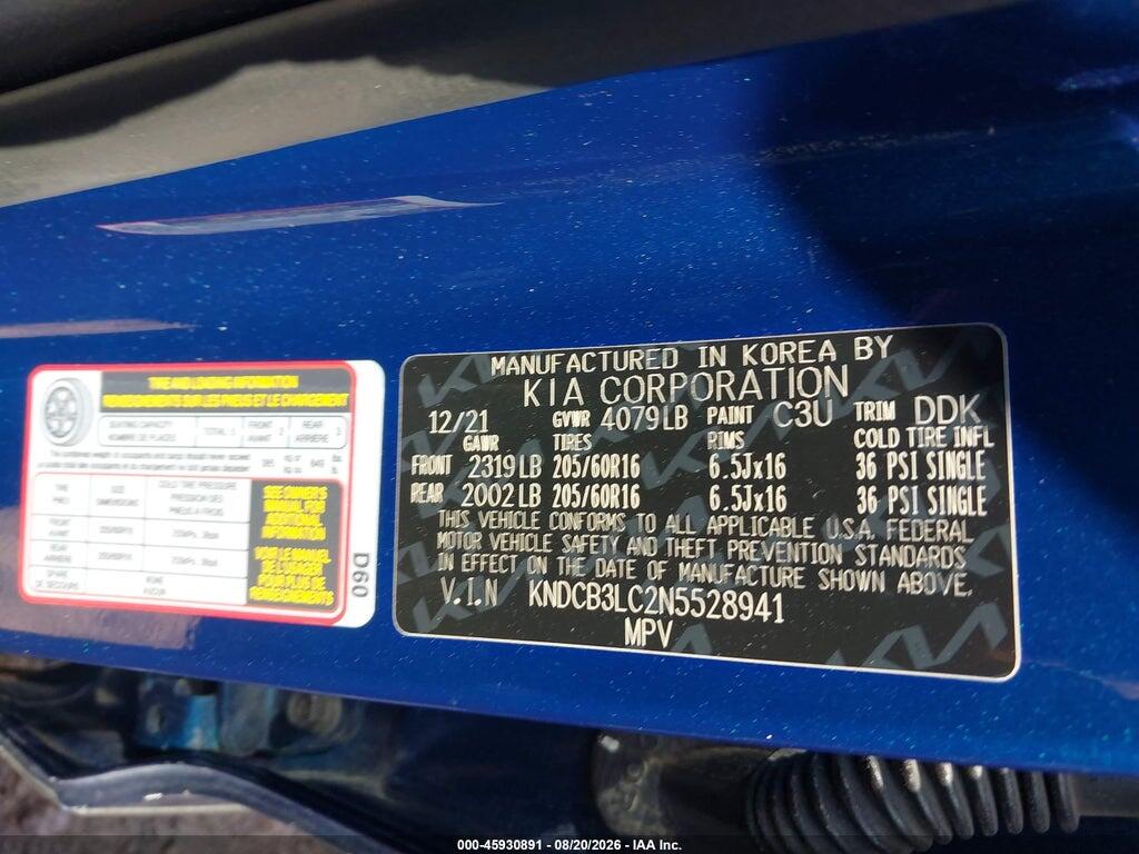 KNDCB3LC2N5528941 2022 KIA NIRO photo no. 9