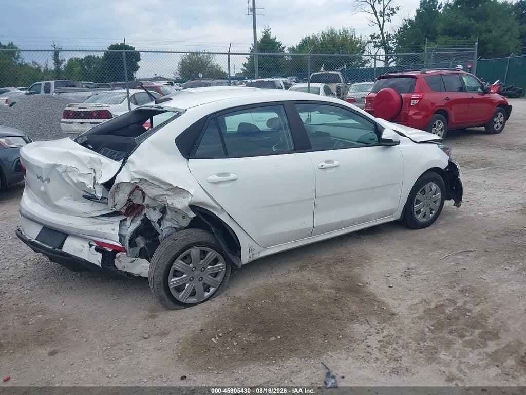 3KPA24ADXNE463544 2022 KIA RIO photo no. 4