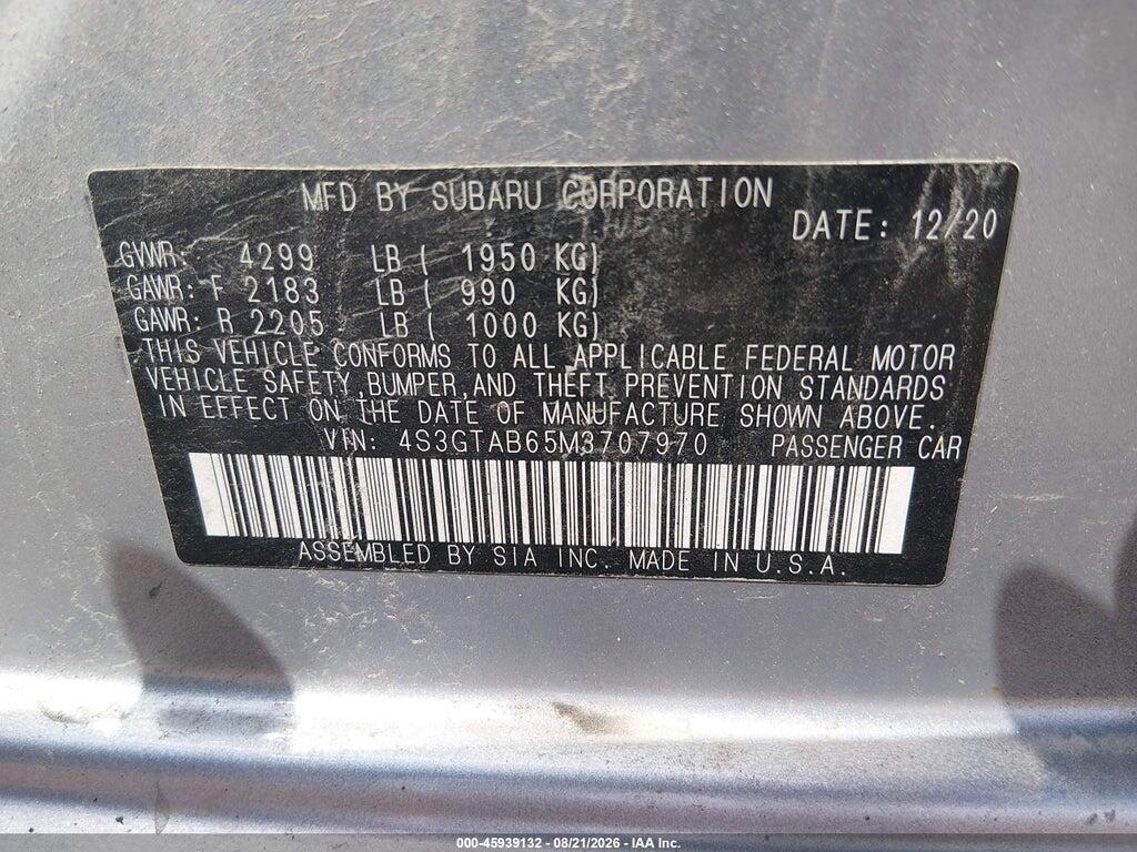 4S3GTAB65M3707970 2021 SUBARU IMPREZA photo no. 9