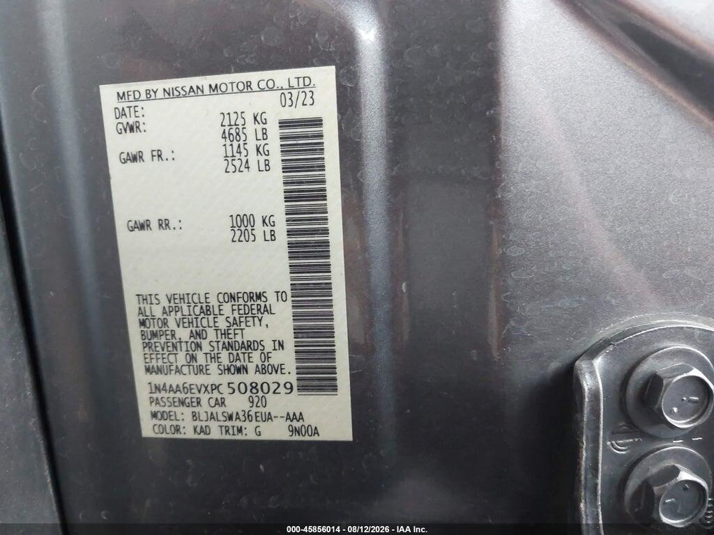 1N4AA6EVXPC508029 2023 NISSAN MAXIMA photo no. 9