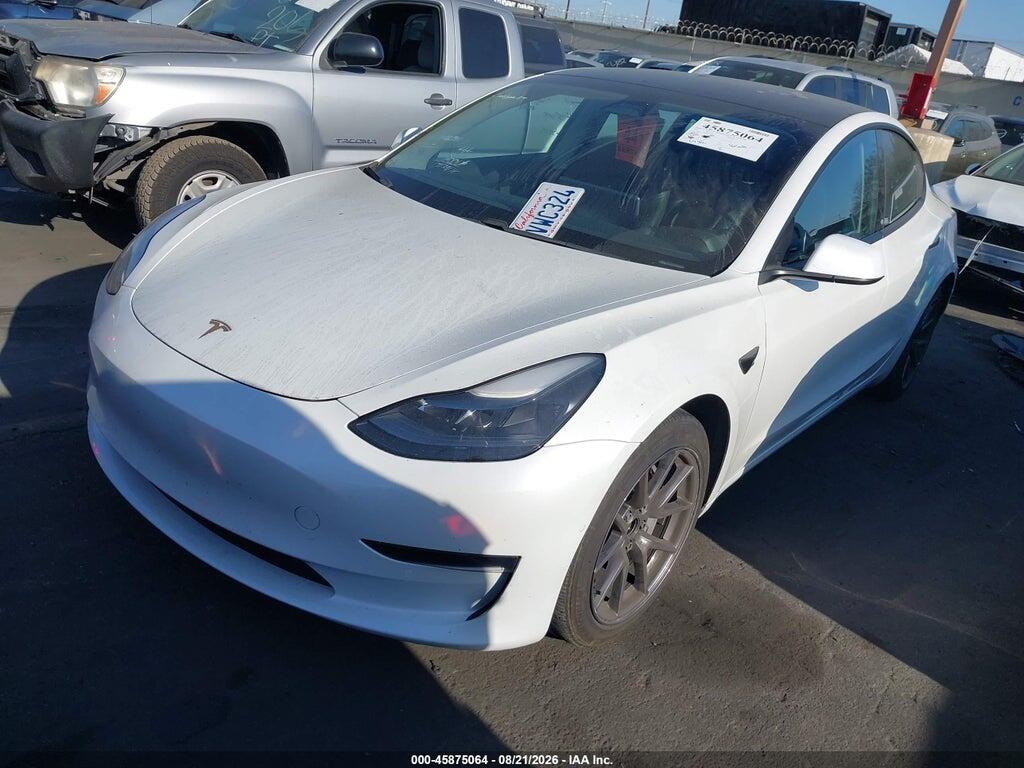 5YJ3E1EA3MF940547 2021 TESLA MODEL 3 photo no. 2