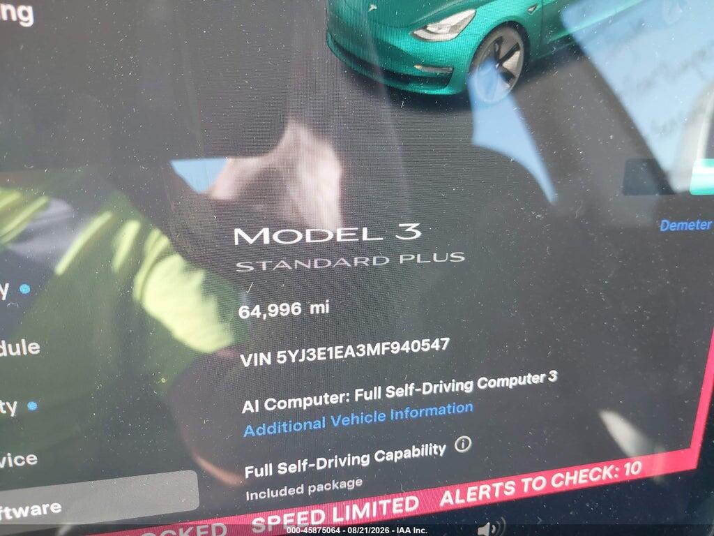 5YJ3E1EA3MF940547 2021 TESLA MODEL 3 photo no. 7
