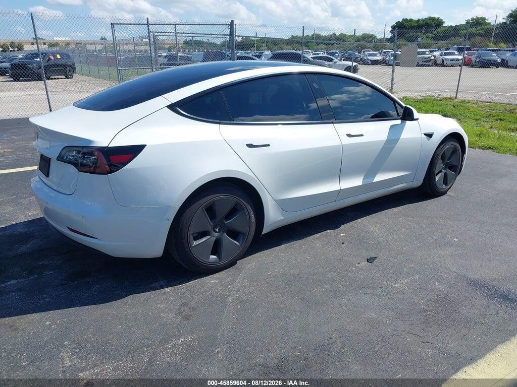 5YJ3E1EA4MF854342 2021 TESLA MODEL 3 photo no. 4