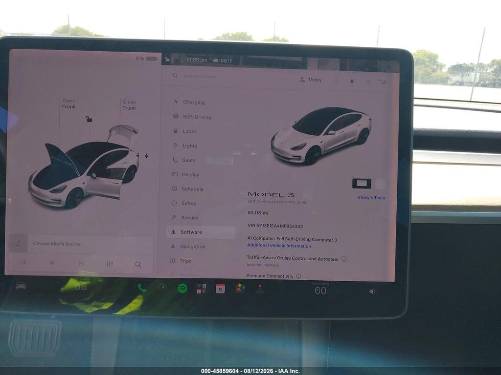 5YJ3E1EA4MF854342 2021 TESLA MODEL 3 photo no. 7