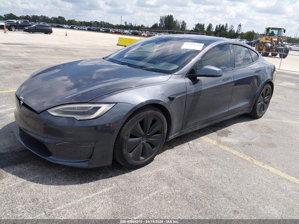 5YJSA1E50MF428271 2021 TESLA MODEL S photo no. 2