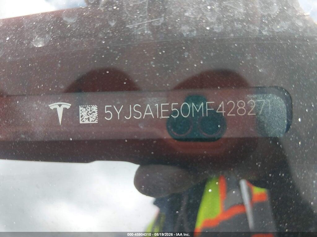 5YJSA1E50MF428271 2021 TESLA MODEL S photo no. 9