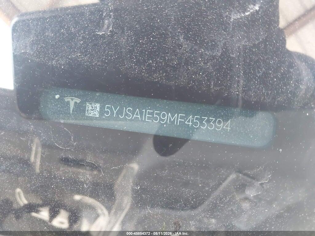 5YJSA1E59MF453394 2021 TESLA MODEL S photo no. 9