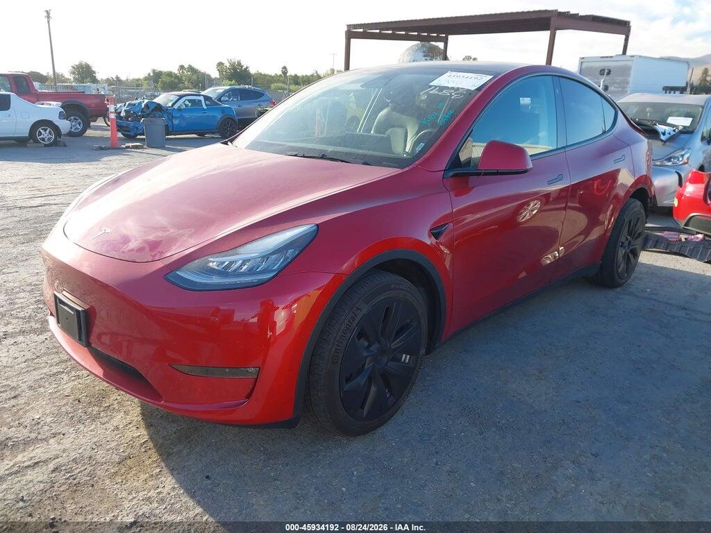 5YJYGDEE0MF244796 2021 TESLA MODEL Y photo no. 2