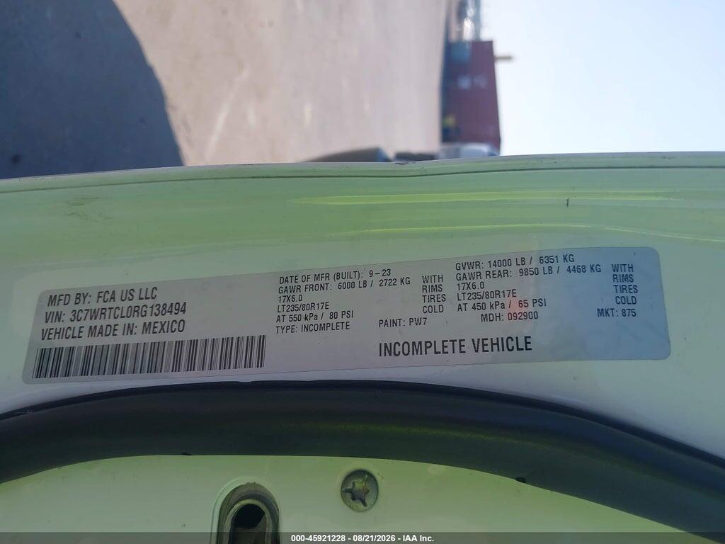 3C7WRTCL0RG138494 2024 RAM 3500 CHASSIS photo no. 8