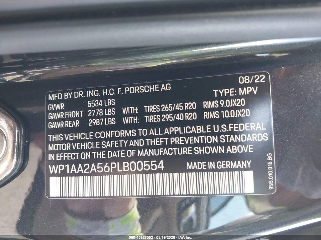 WP1AA2A56PLB00554 2023 PORSCHE MACAN photo no. 9
