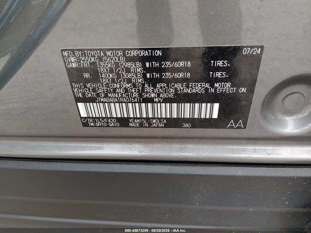 JTMABABA1RA076411 2024 SUBARU SOLTERRA photo no. 9