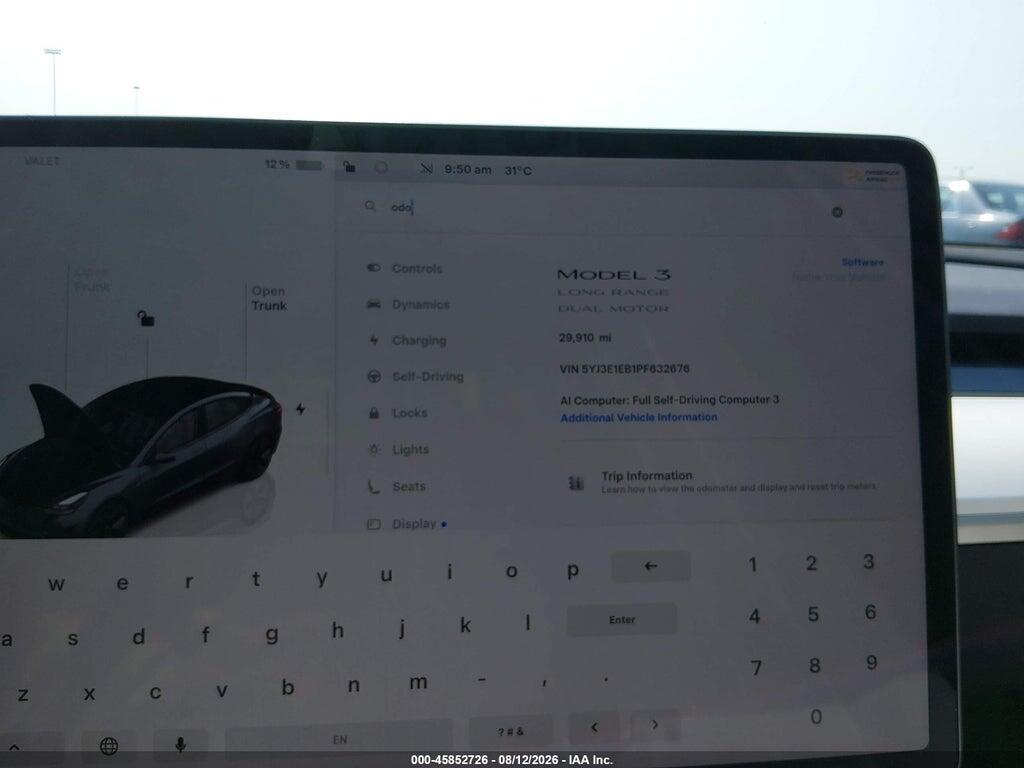 5YJ3E1EB1PF632676 2023 TESLA MODEL 3 photo no. 7