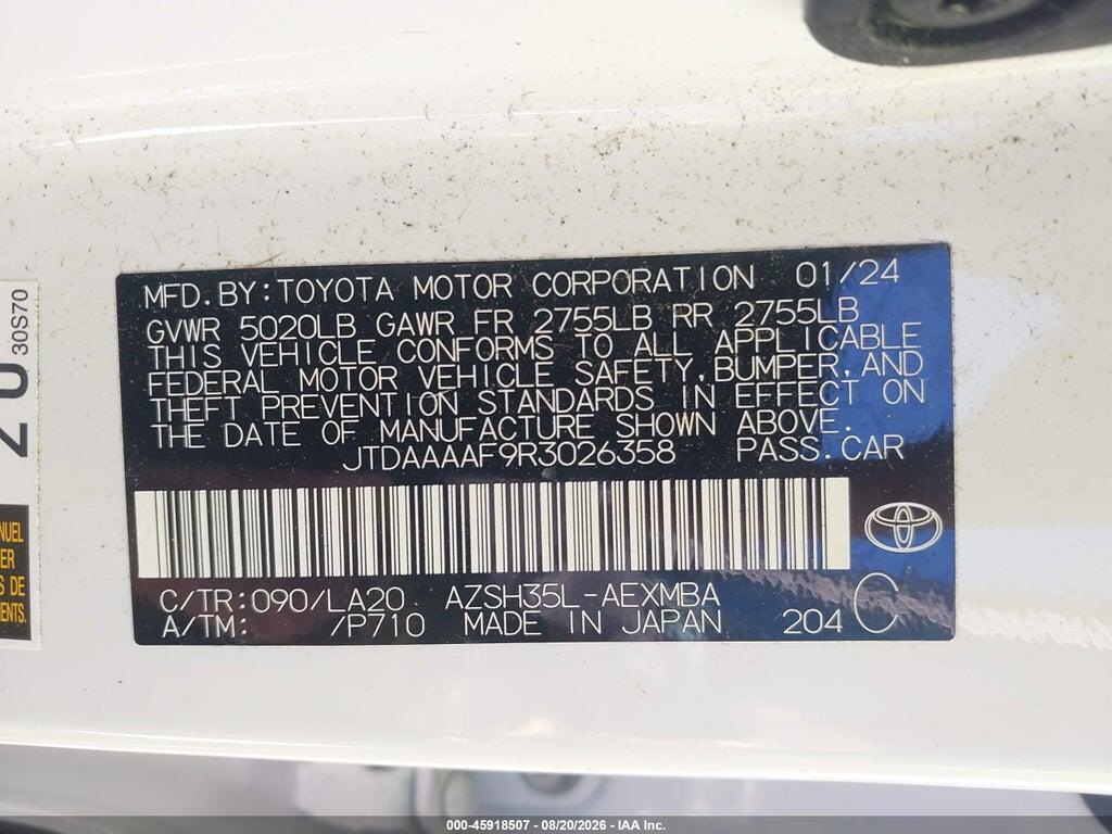 JTDAAAAF9R3026358 2024 TOYOTA CROWN photo no. 9