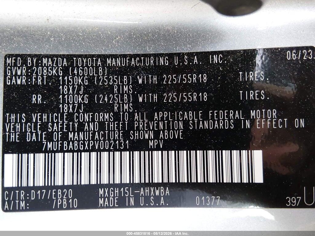 7MUFBABGXPV002131 2023 TOYOTA COROLLA CROSS HYBRID photo no. 9