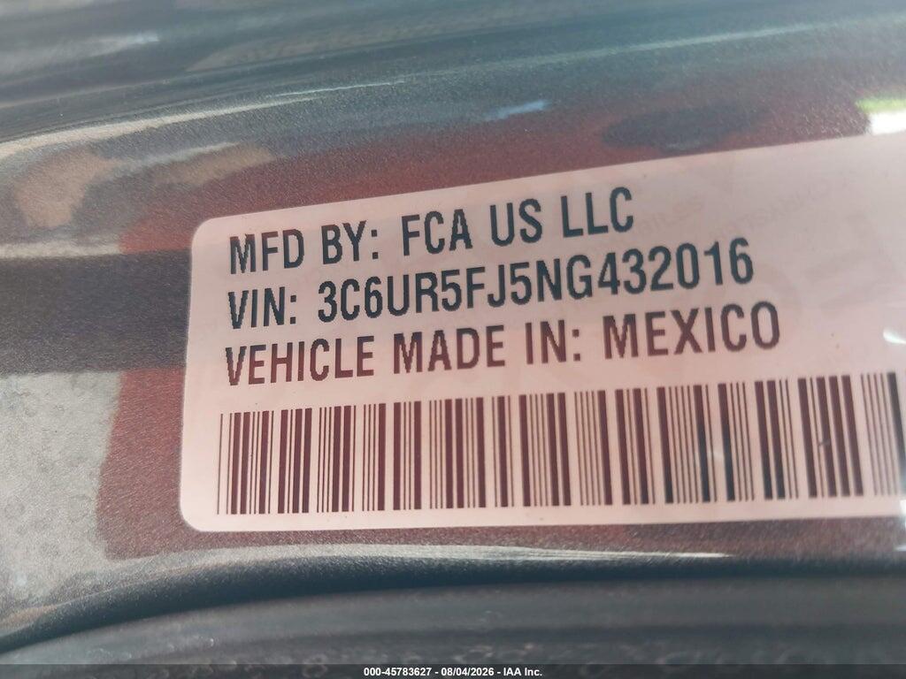 3C6UR5FJ5NG432016 2022 RAM 2500 photo no. 9