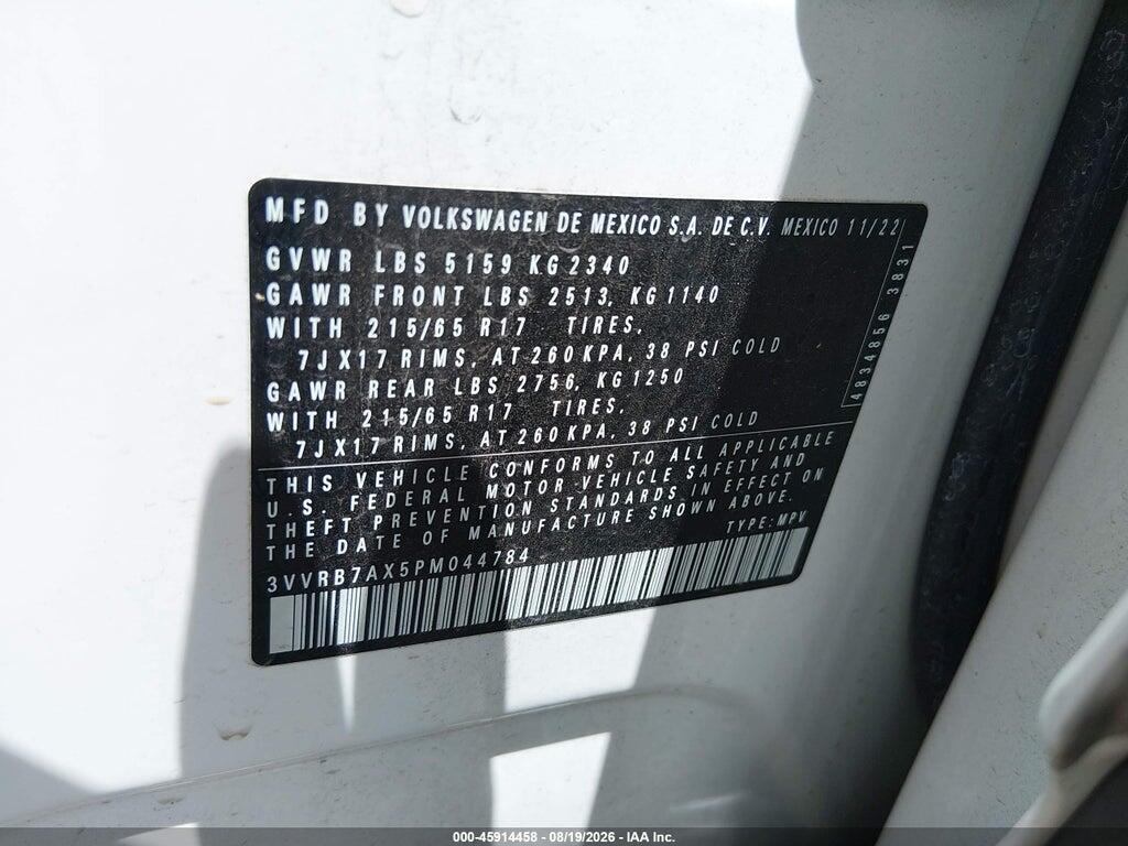 3VVRB7AX5PM044784 2023 VOLKSWAGEN TIGUAN photo no. 9
