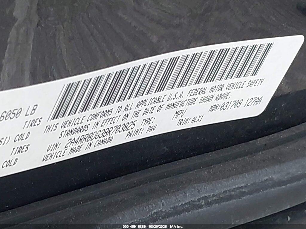 2A4RR8DG3BR703825 2011 CHRYSLER TOWN & COUNTRY photo no. 9