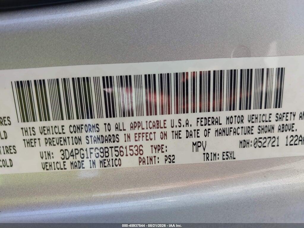 3D4PG1FG9BT561536 2011 DODGE JOURNEY photo no. 9