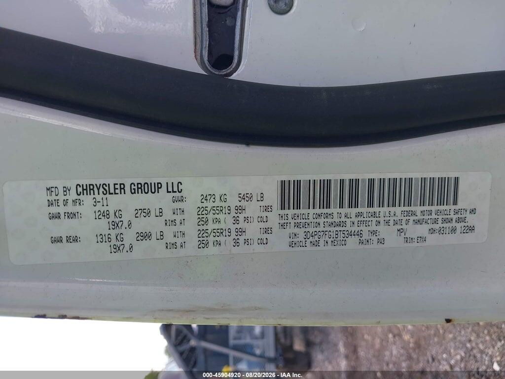 3D4PG7FG1BT534446 2011 DODGE JOURNEY photo no. 9