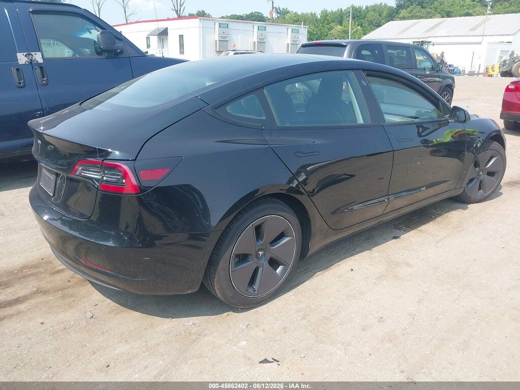 5YJ3E1EA9NF122208 2022 TESLA MODEL 3 photo no. 4