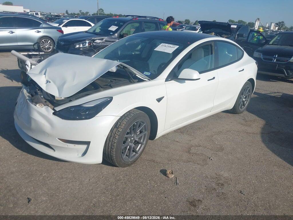 5YJ3E1EB9NF127174 2022 TESLA MODEL 3 photo no. 2