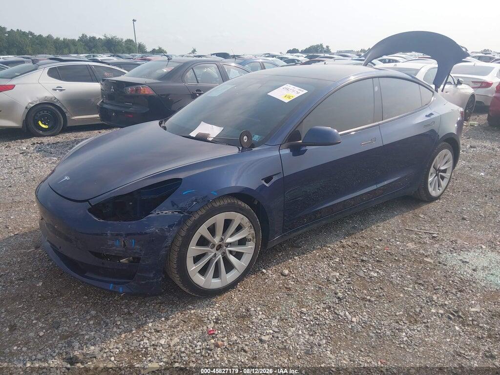 5YJ3E1EB3NF175446 2022 TESLA MODEL 3 photo no. 2