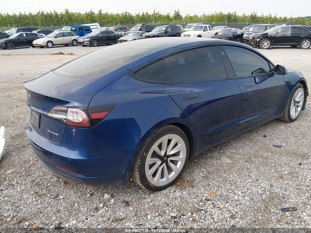 5YJ3E1EB3NF175446 2022 TESLA MODEL 3 photo no. 4