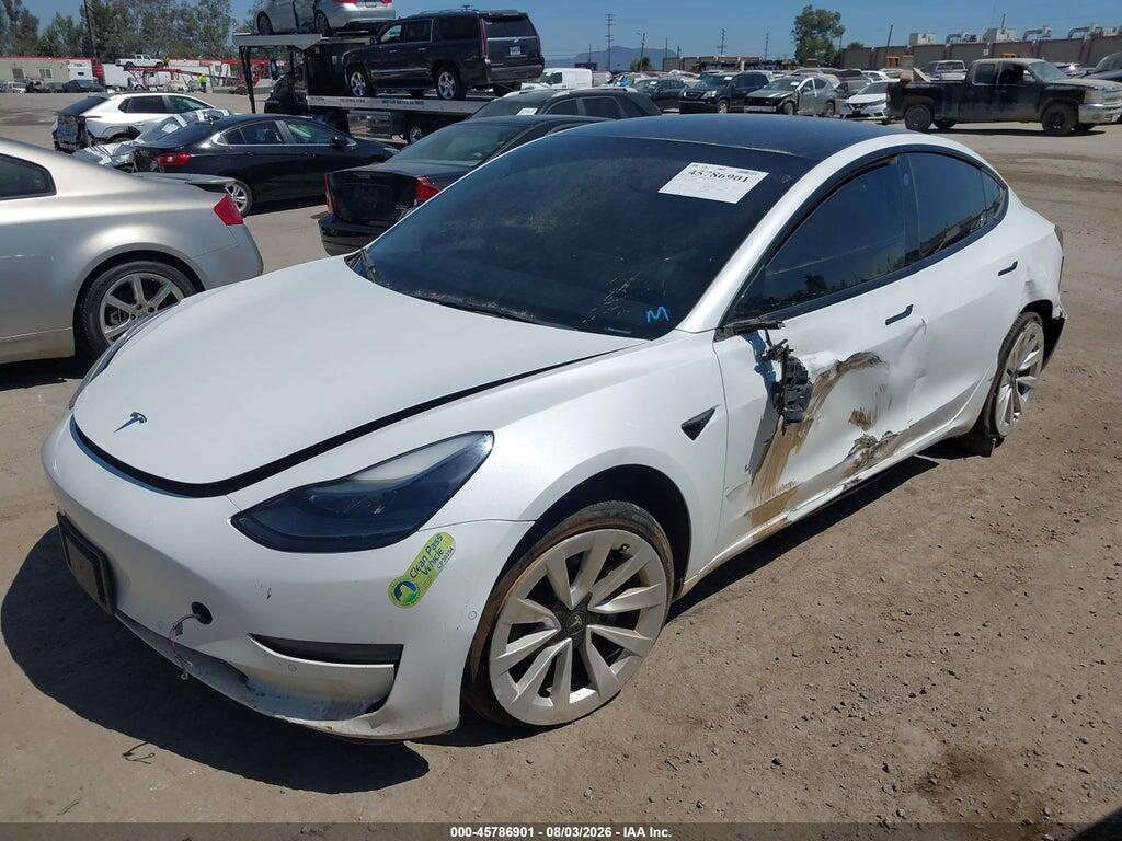 5YJ3E1EA0NF199159 2022 TESLA MODEL 3 photo no. 2