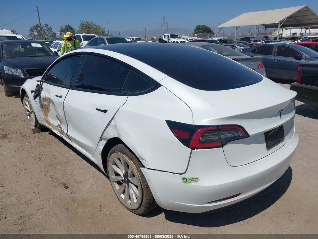 5YJ3E1EA0NF199159 2022 TESLA MODEL 3 photo no. 3