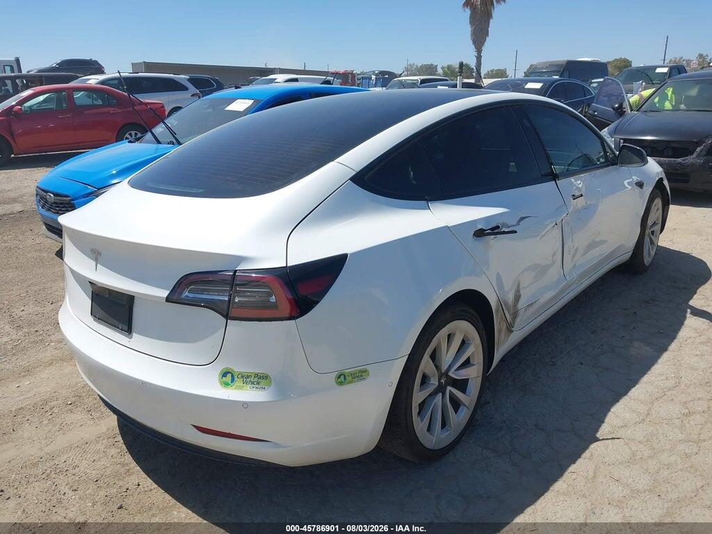 5YJ3E1EA0NF199159 2022 TESLA MODEL 3 photo no. 4