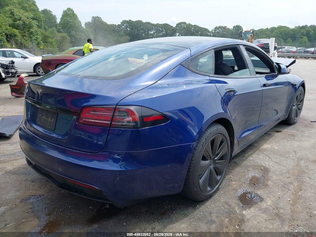5YJSA1E54NF477216 2022 TESLA MODEL S photo no. 4