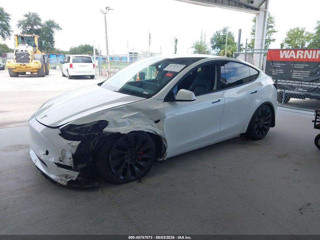 7SAYGDEFXNF550921 2022 TESLA MODEL Y photo no. 2