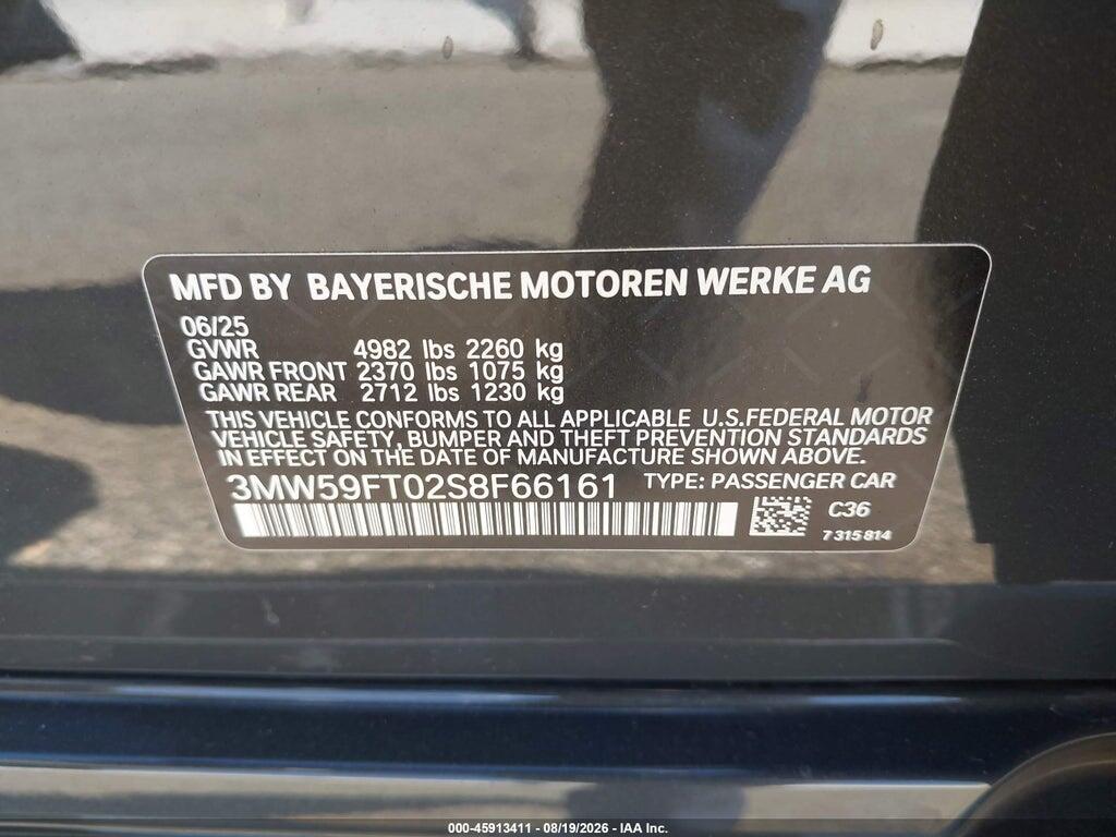 3MW59FT02S8F66161 2025 BMW M340I photo no. 9