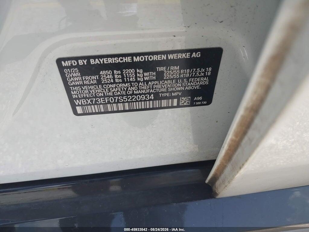 WBX73EF07S5220934 2025 BMW X1 photo no. 9