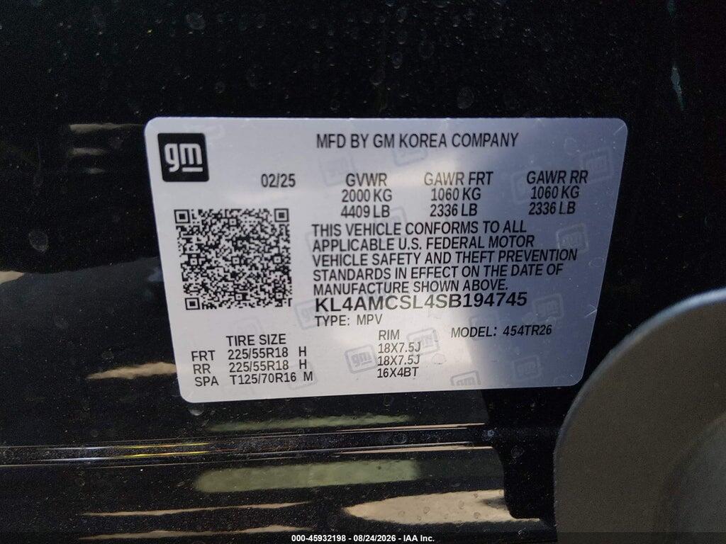 KL4AMCSL4SB194745 2025 BUICK ENCORE GX photo no. 9