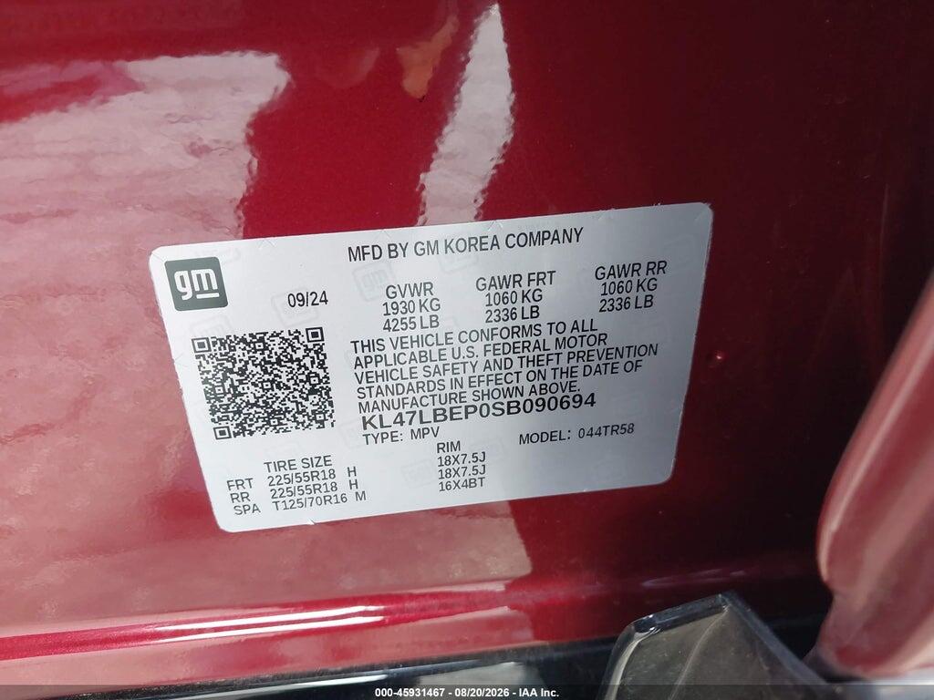 KL47LBEP0SB090694 2025 BUICK ENVISTA photo no. 9