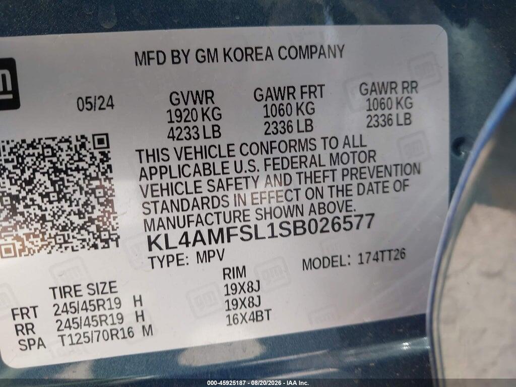 KL4AMFSL1SB026577 2025 BUICK ENCORE GX photo no. 9