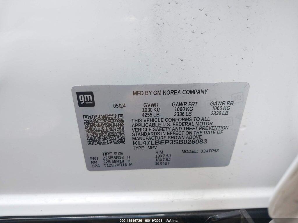 KL47LBEP3SB026083 2025 BUICK ENVISTA photo no. 9