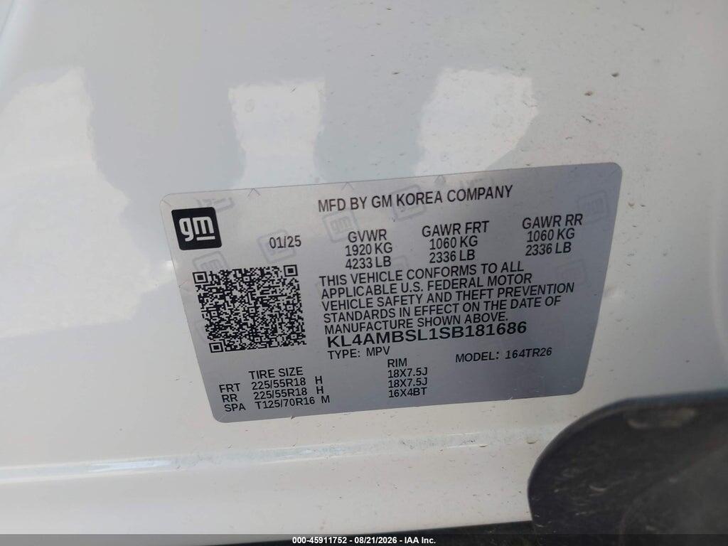 KL4AMBSL1SB181686 2025 BUICK ENCORE GX photo no. 9